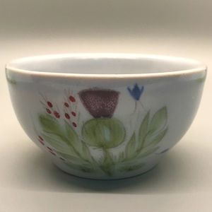 EUC Vintage Buchan Stoneware Open Sugar Bowl; Thistle Pattern; Made in Scotland